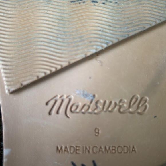 Madewell The Suzi Puffy Woven Leather Sandals Sz 9 Slides Vacation Cruise Boho - Picture 7 of 7